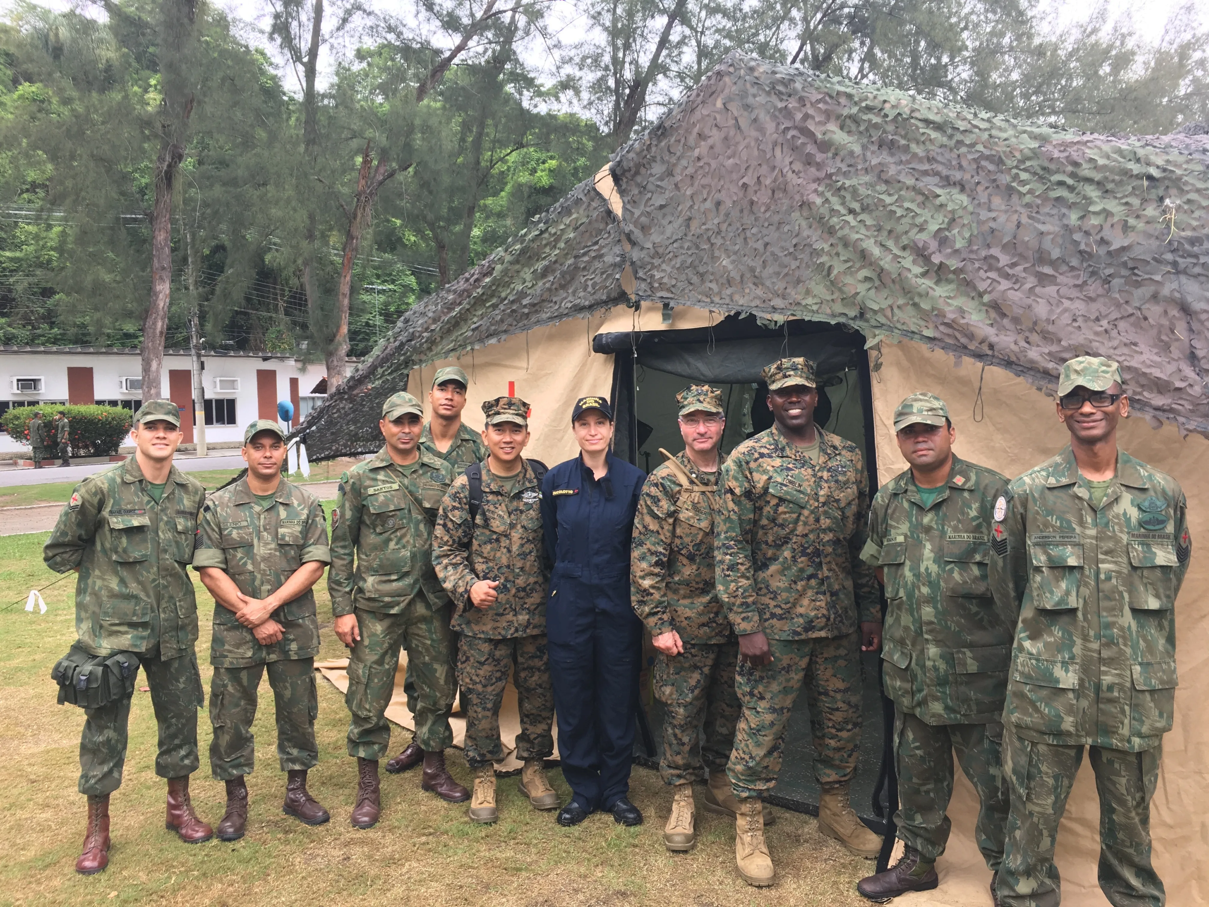 Doctor Marshall with veterans